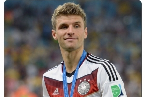 德国队祝穆勒36岁生日快乐，为国家队出战131场进45球+问鼎世界杯